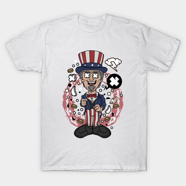 Magician illustration T-Shirt by Mako Design 